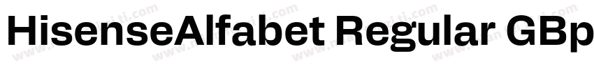 HisenseAlfabet Regular GBpc字体转换